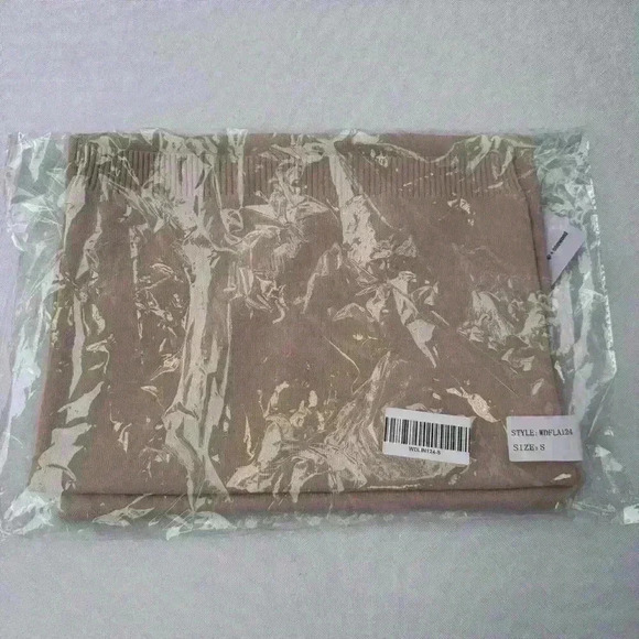 NWT Catnip + Seaweed The Shell Maxi Midi Dress Tan Size S - Picture 5 of 6